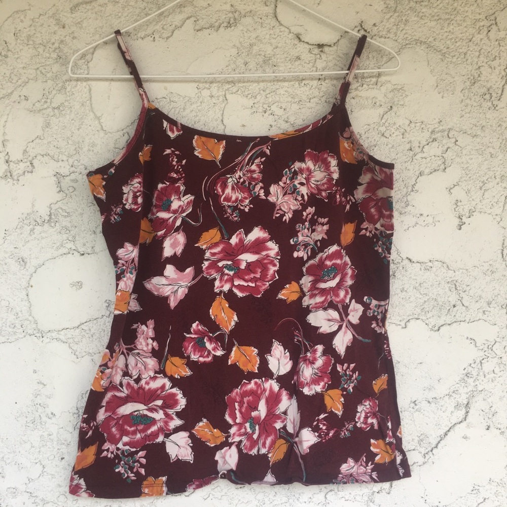 LOFT Floral Print Tank Top